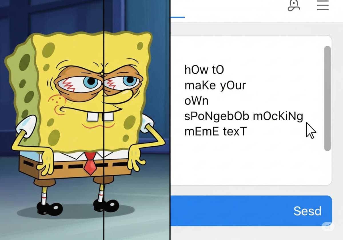 How to Make Your Own SpongeBob Mocking Meme Text